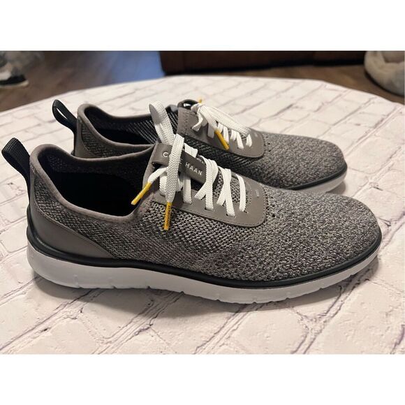 Cole Haan Men's Size 11 ZeroGrand Stitch Lite Sneaker Gray Tweed Casual Shoe - Picture 5 of 16